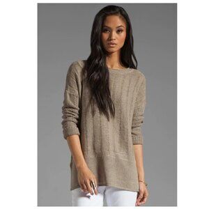 Vince Stitch Crew Linen Sweater